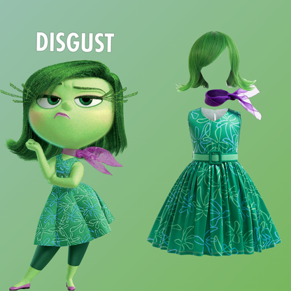 Inside Out 2 Disgust Girls' Costume