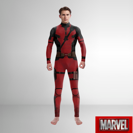 Deadpool Jumpsuit Costume - Select your Size