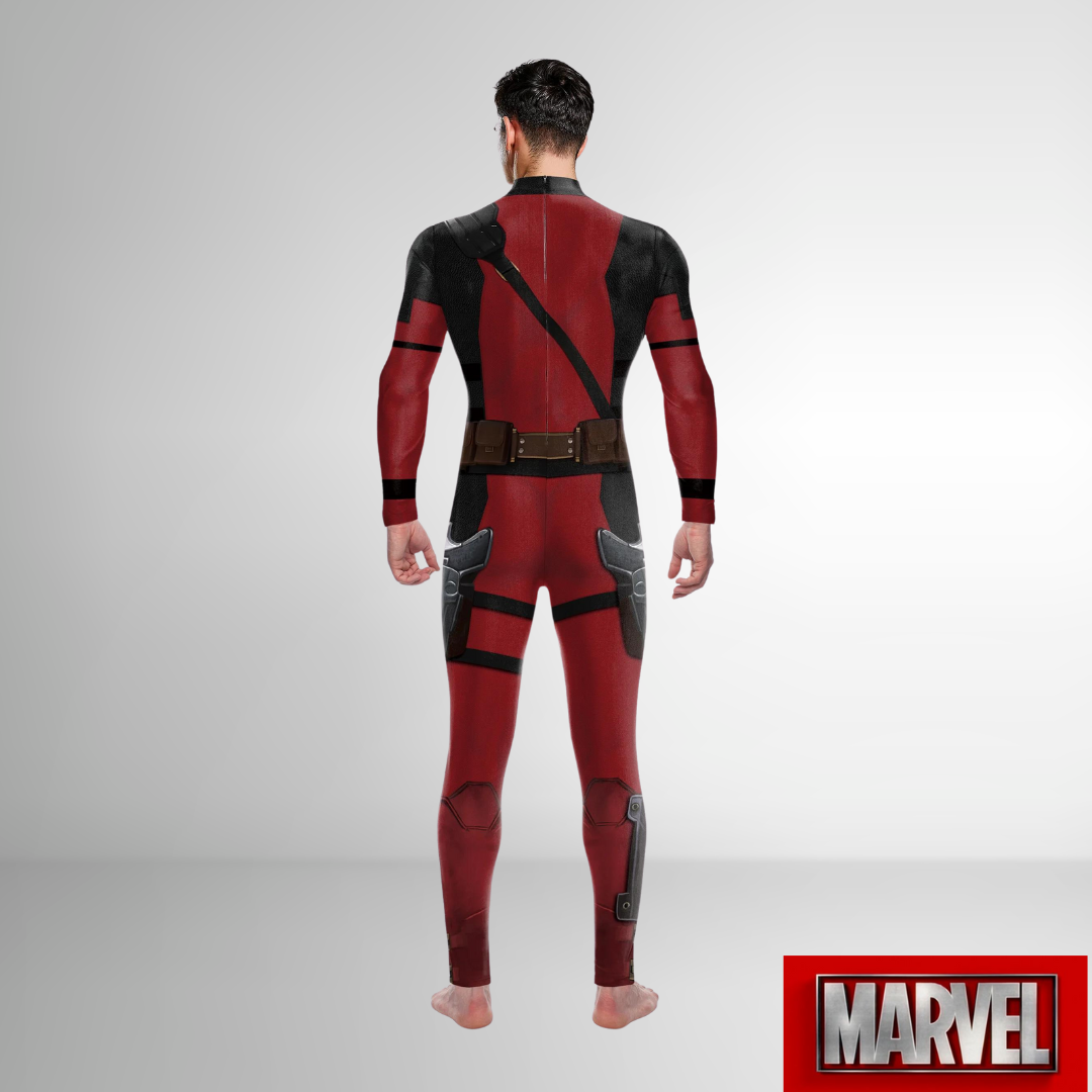 Deadpool Jumpsuit Costume - Select your Size