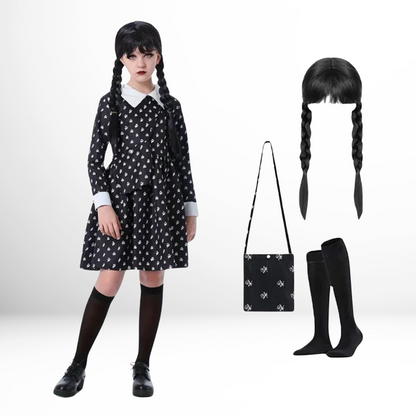 Kids Wednesday Costume Set