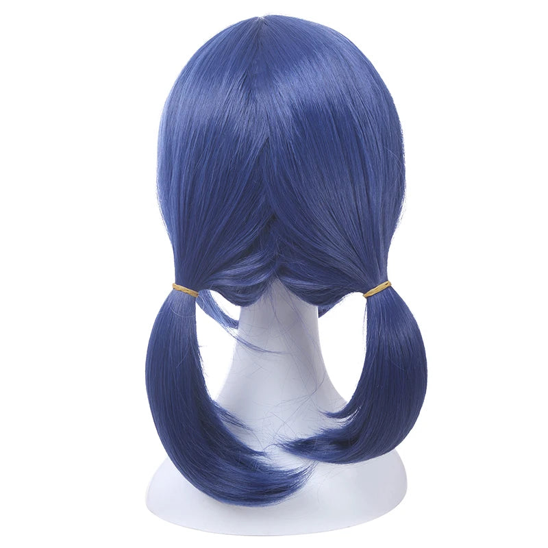 Dark Blue Double Ponytails Wig