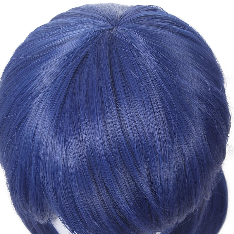 Dark Blue Double Ponytails Wig