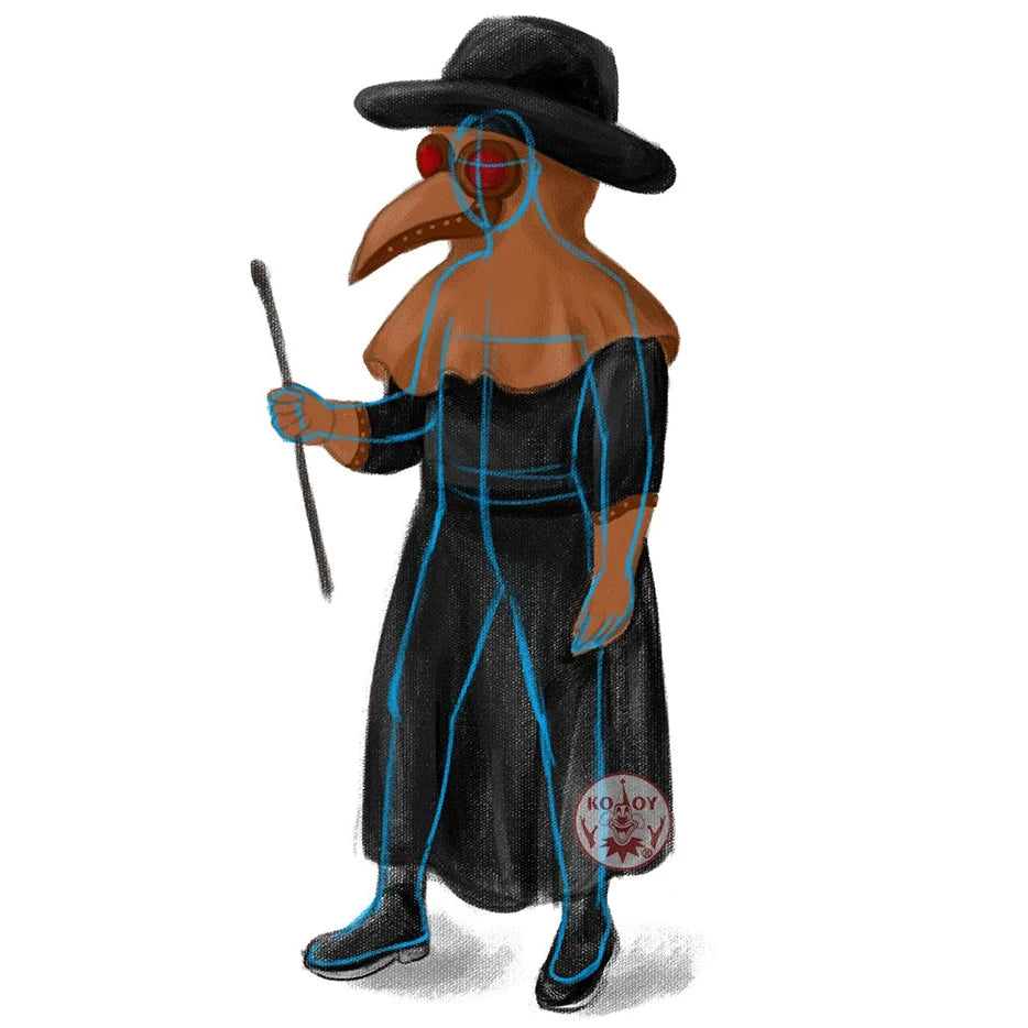 Adult Medieval Plague Doctor Inflatable Costume