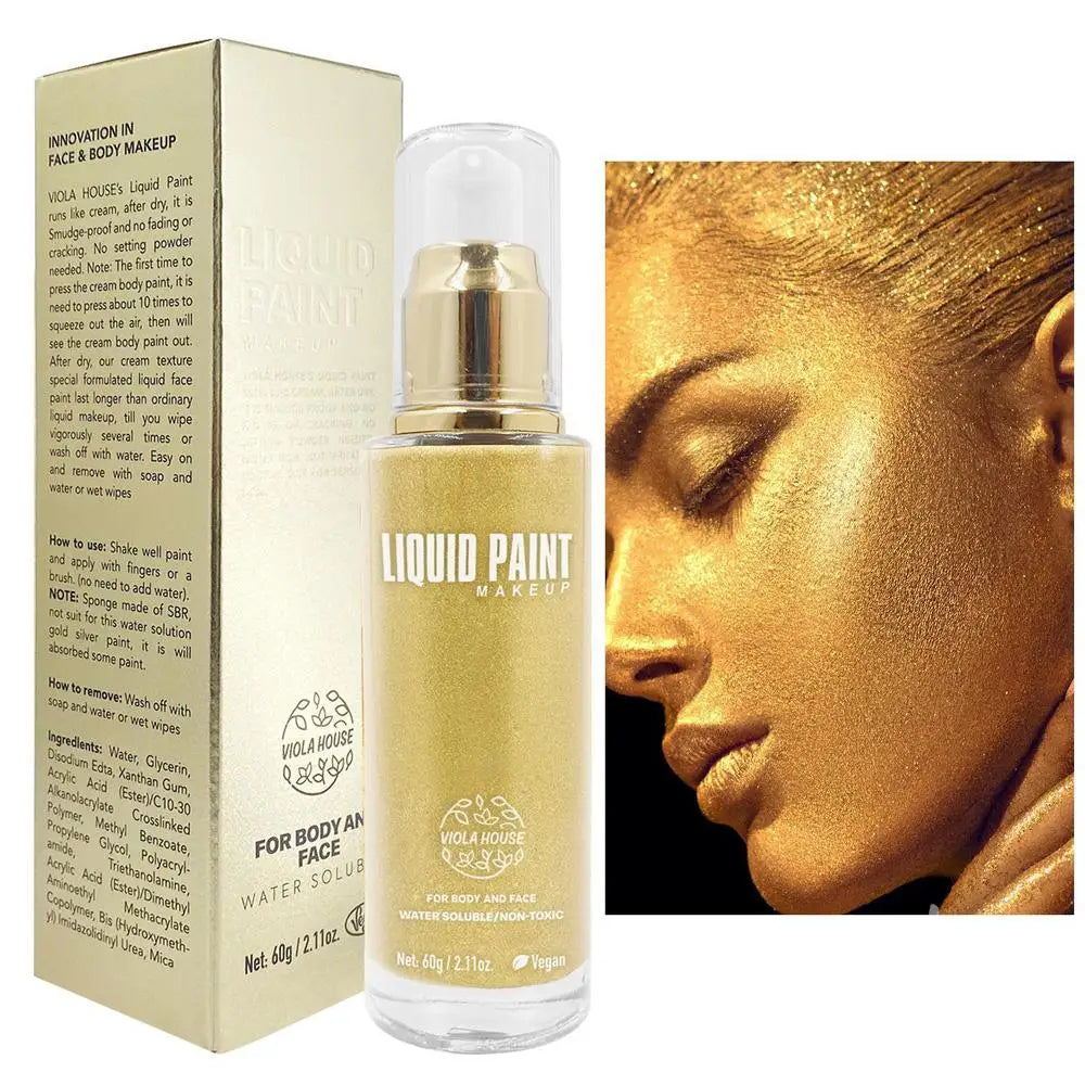 Gold Face and Body Pigment Cream