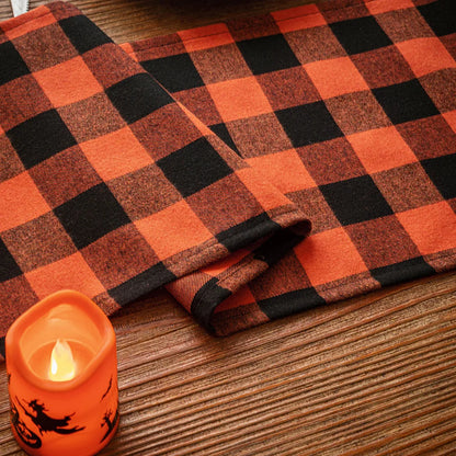 Halloween Plaid Table Runner