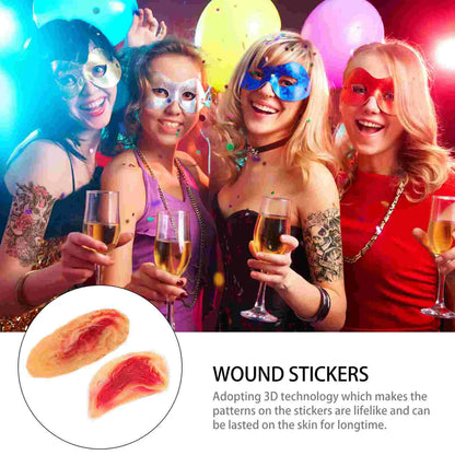 Halloween Fake Scars- 4 pcs