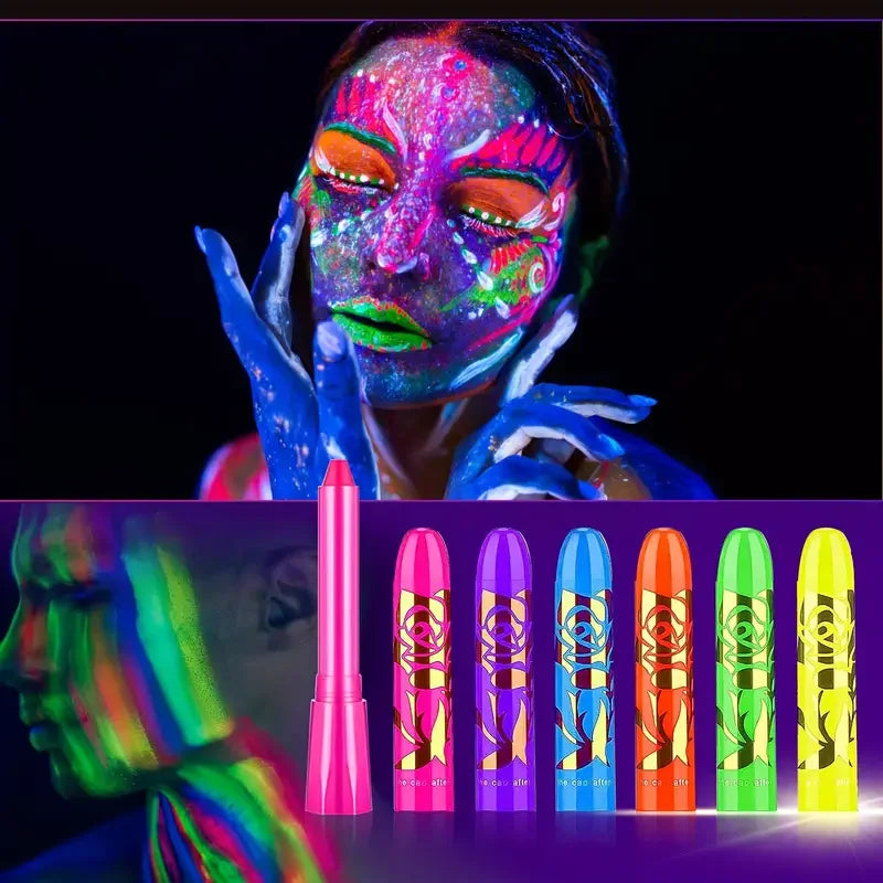 UV Neon Face Painting Kit