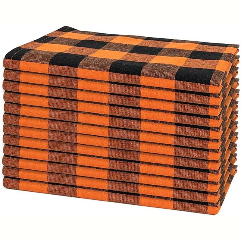 Halloween Plaid Napkins- 6pcs