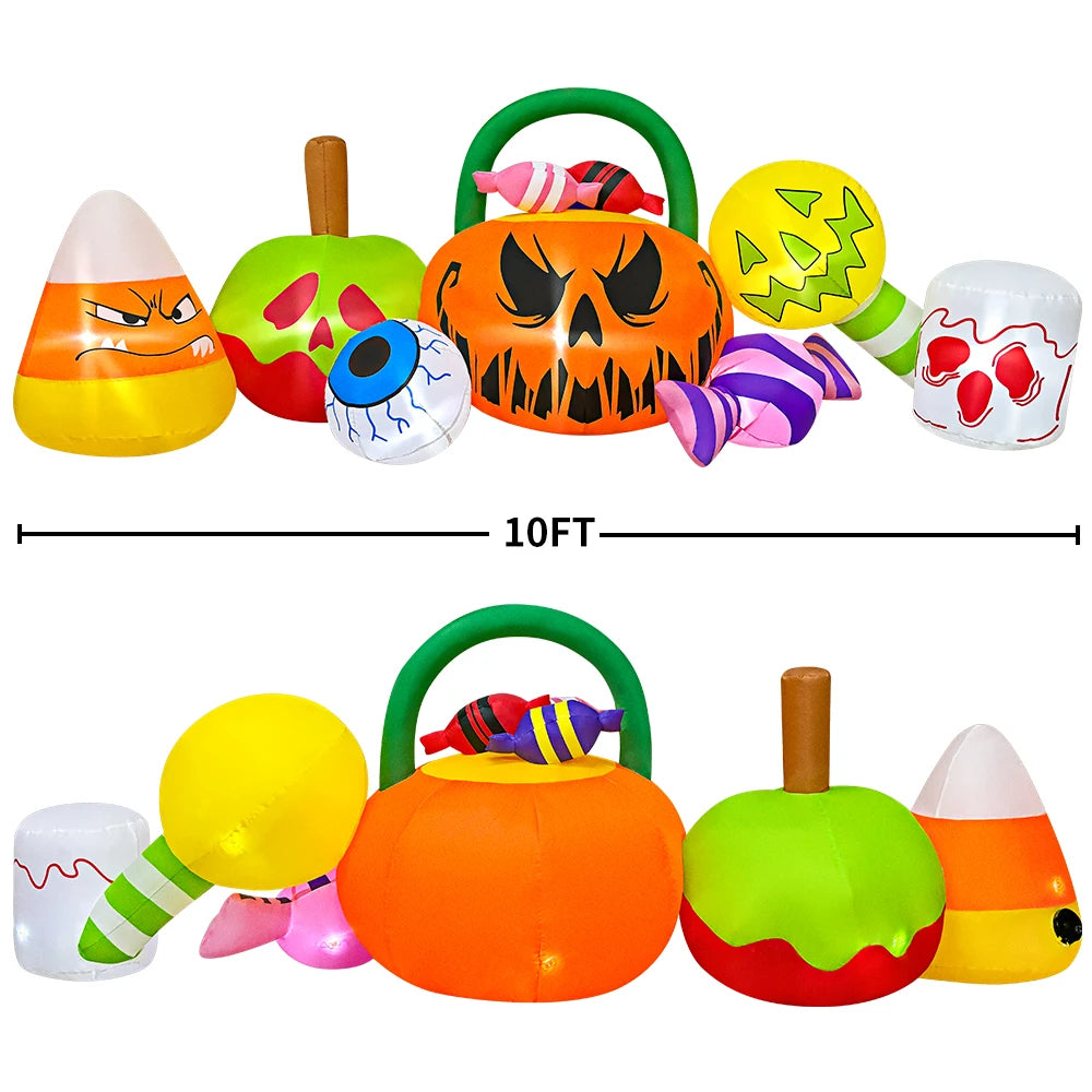 Spooky Candy Harvest Inflatable Decoration- 10ft