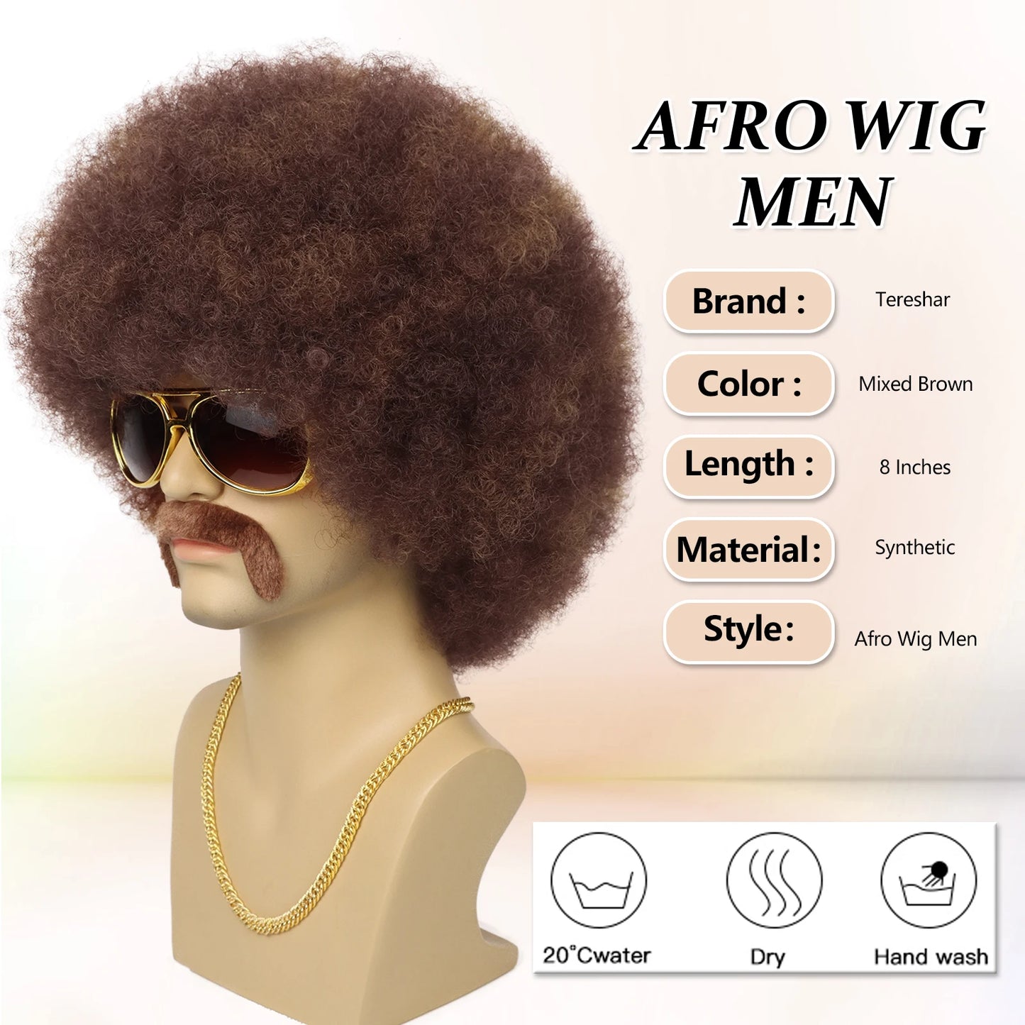 Afro Wig with Accessories