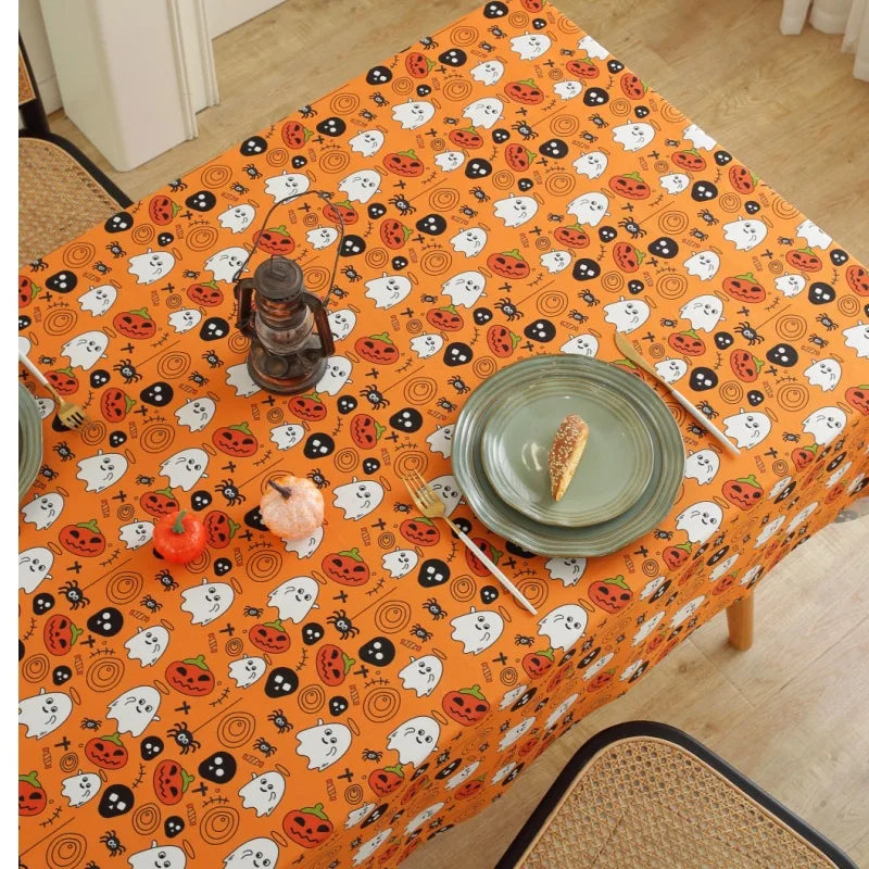 Pumpkin Ghost Tablecloth