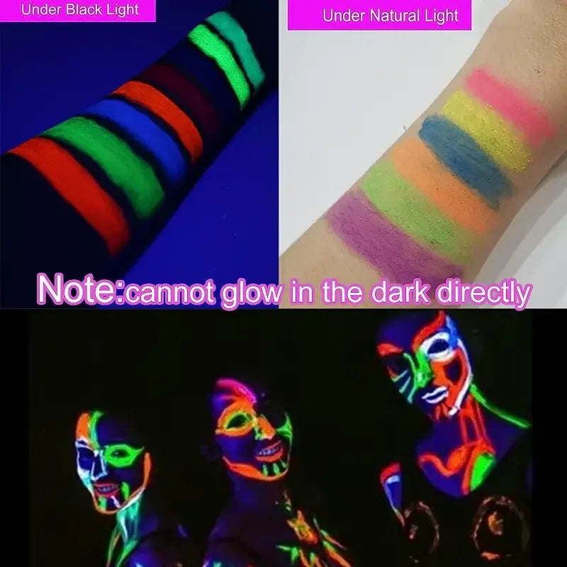 UV Neon Face Painting Kit