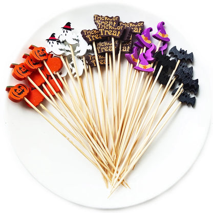 Halloween Disposable Bamboo Skewers