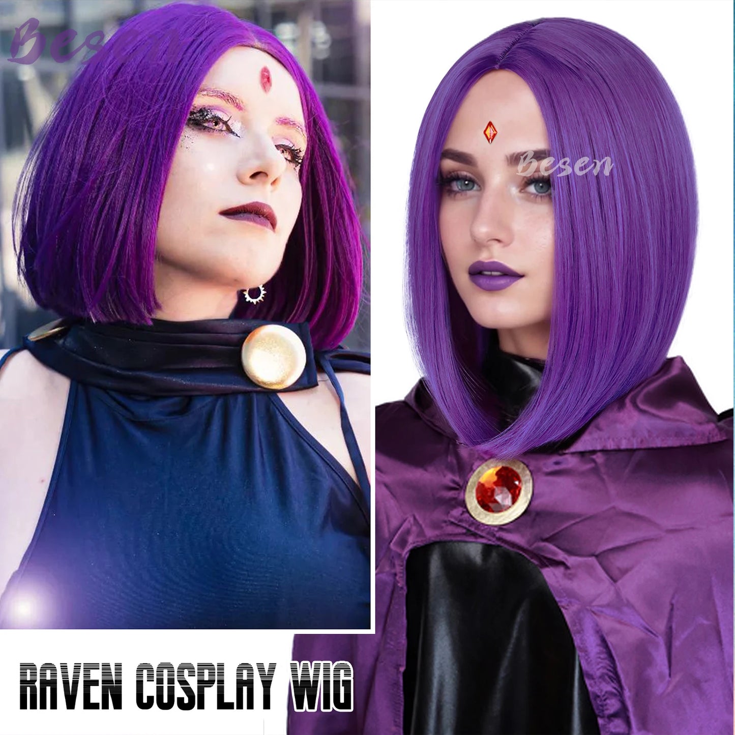 Raven Superhero Wig