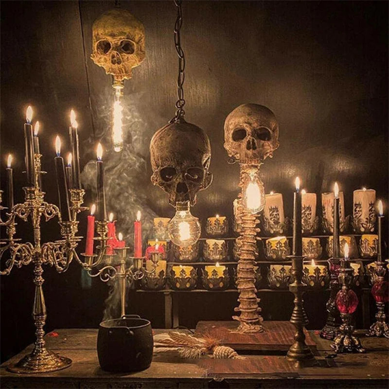 Halloween Skull Skeleton Lamp