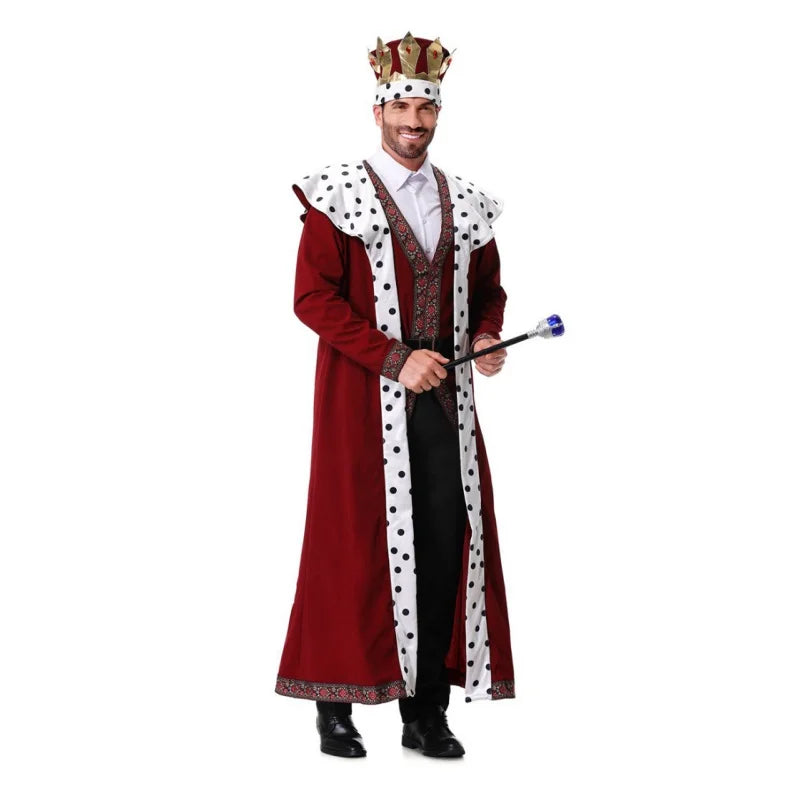 Couple Medieval King and Queen Costume Set