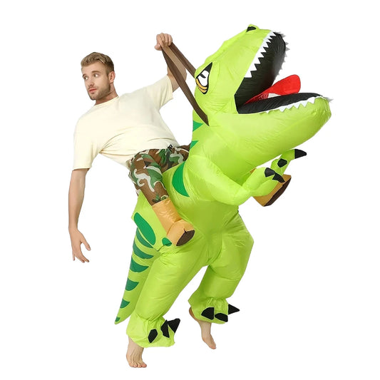 Adult Dinosaur Riding Inflatable Costume