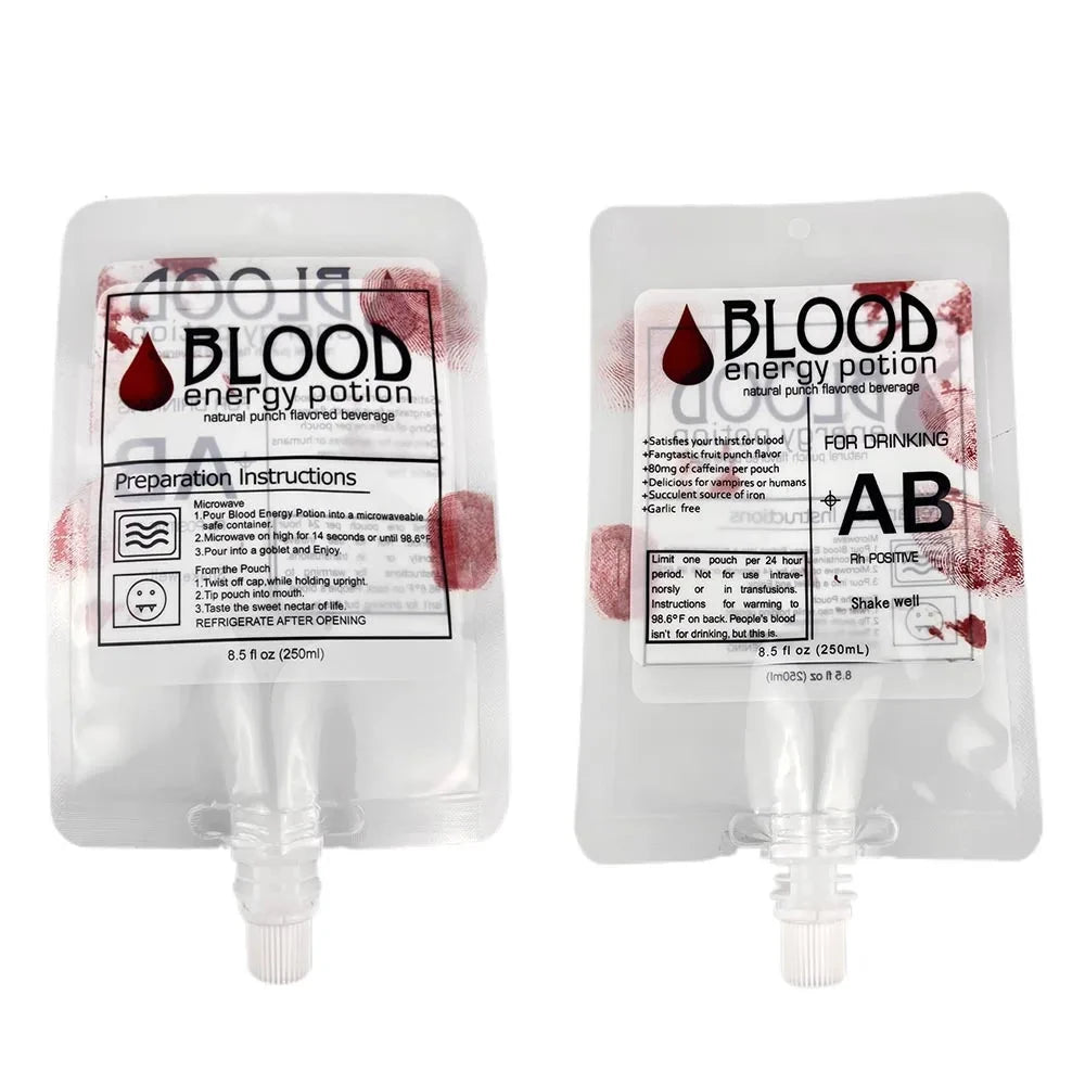 Funny Blood Bags for Drinks