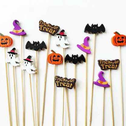 Halloween Disposable Bamboo Skewers