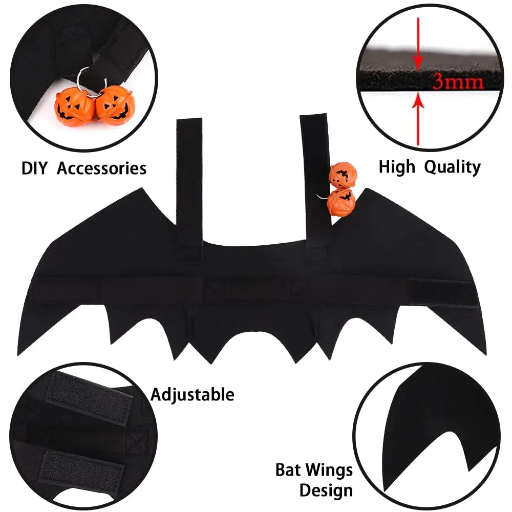 Bat Wings and Bells Pet Costume