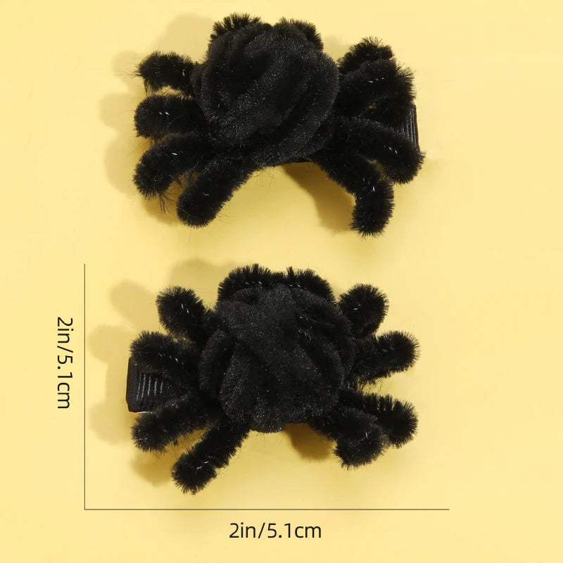 Halloween Spider Hair Clips- 2Pcs