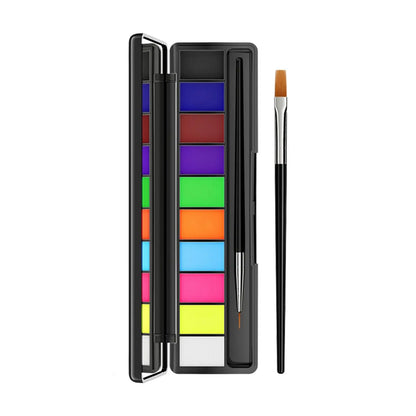 10 Colors Face Paint Palette