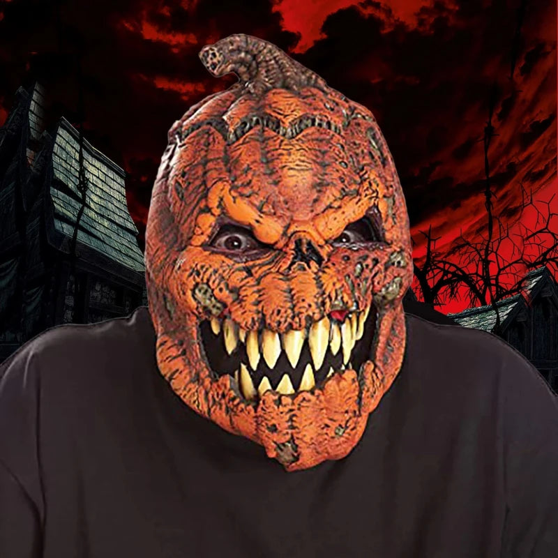 Nightmare Pumpkin Mask With a Movable JAW