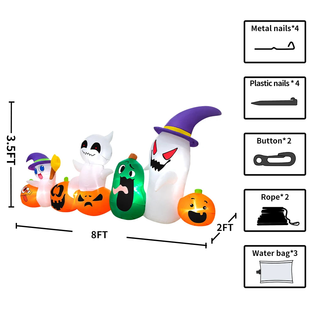 Haunted Pumpkin Patch Inflatable Decoration