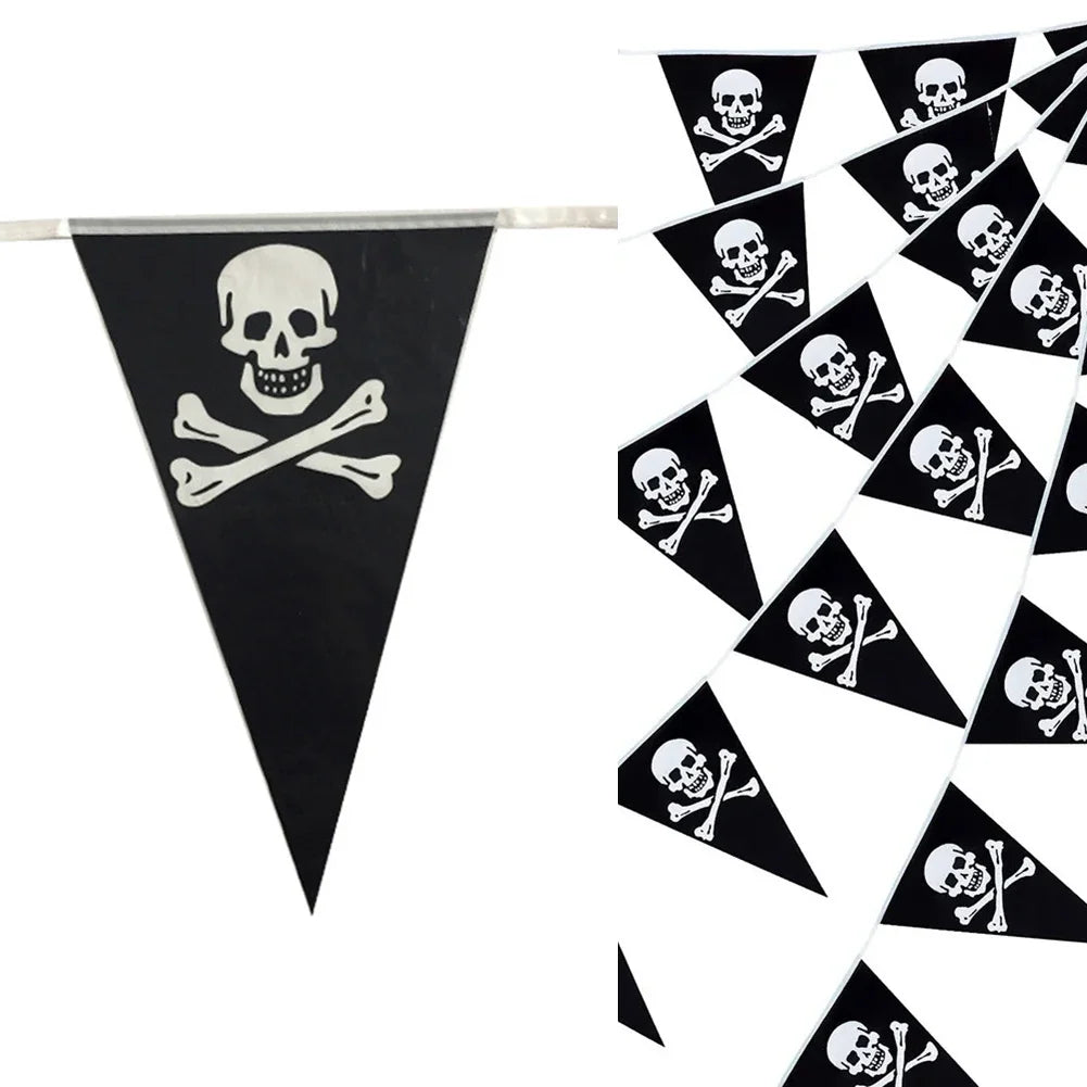 Halloween Pirate Triangle Banner