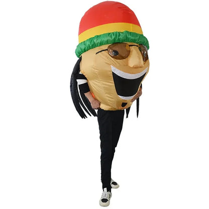 Adult Bob Marley Inflatable Costume