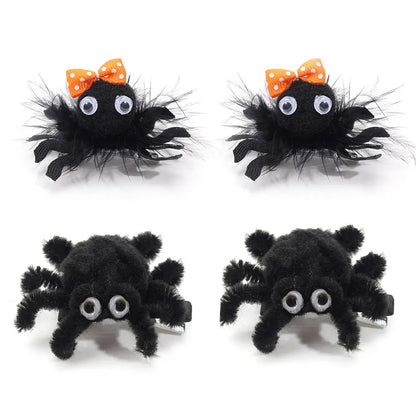 Halloween Spider Hair Clips- 2Pcs