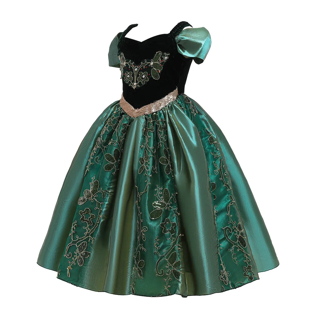 Queen Anna Dress- Frozen Movie Costume Dress