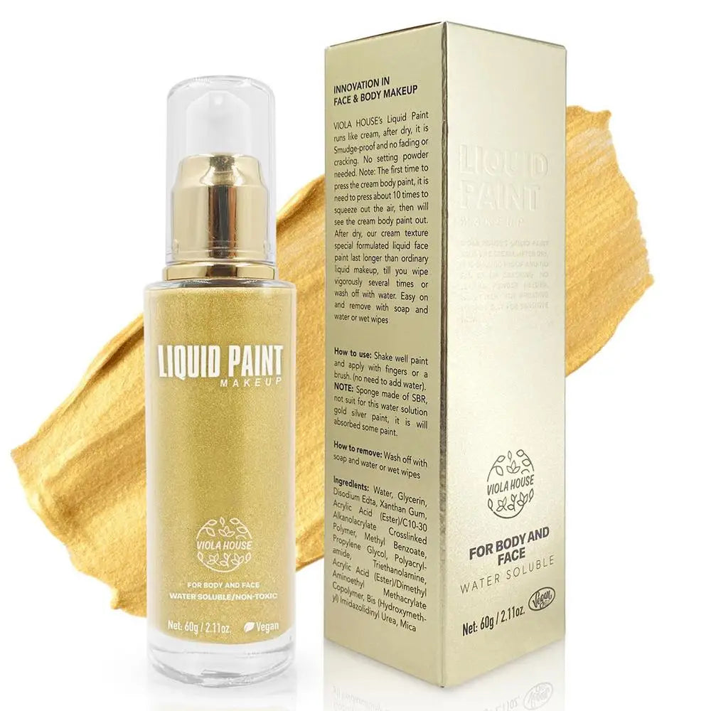 Gold Face and Body Pigment Cream