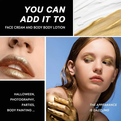 Gold Face and Body Pigment Cream