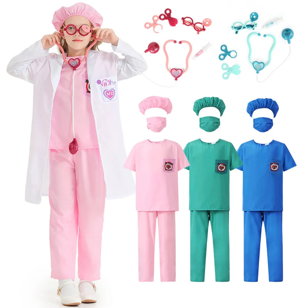 Kids Surgeon Doctor Costume Set