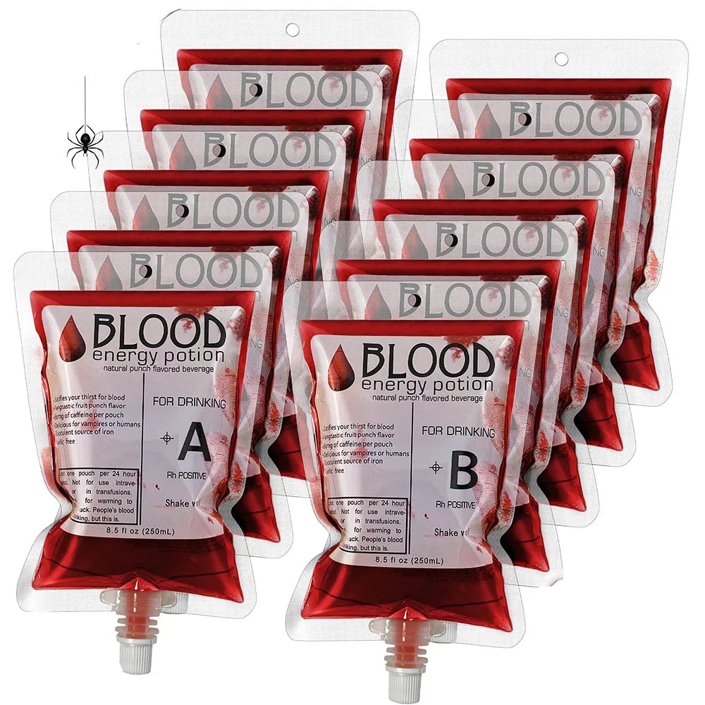 Funny Blood Bags for Drinks