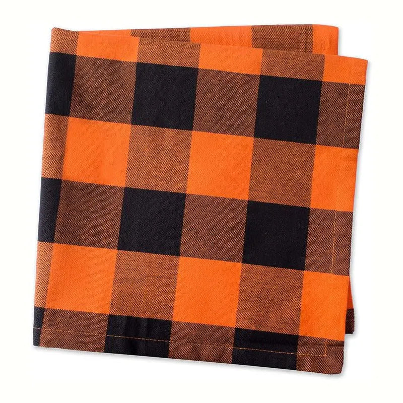 Halloween Plaid Napkins- 6pcs