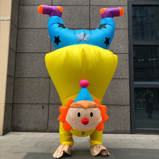 Adult Crazy Clown Inflatable Costume