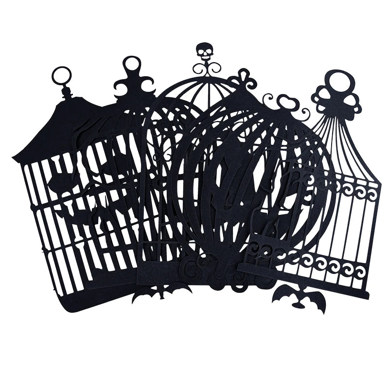 Halloween Black Crow Hanging Garland