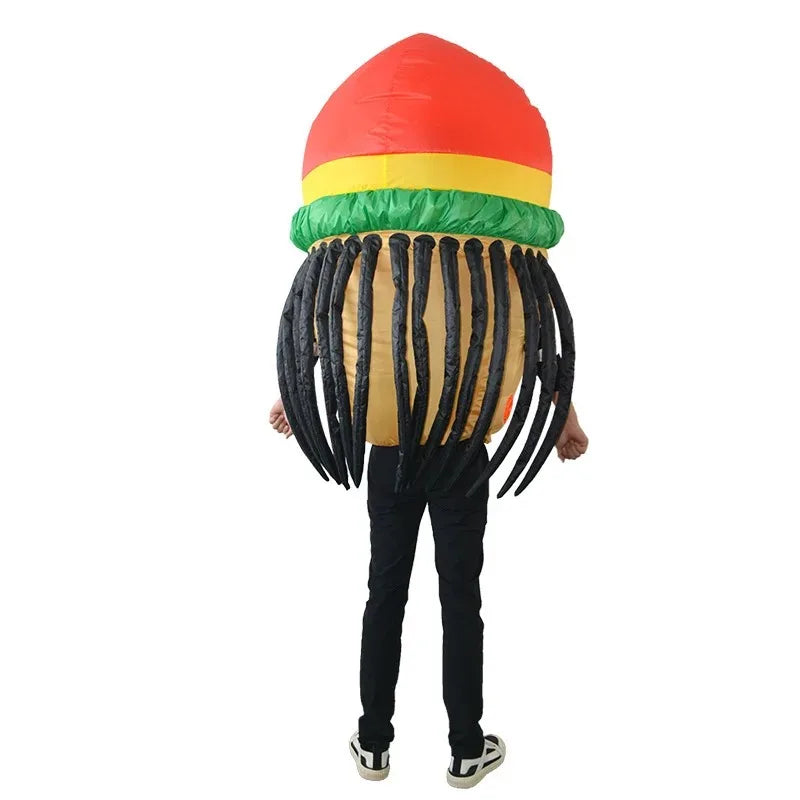 Adult Bob Marley Inflatable Costume