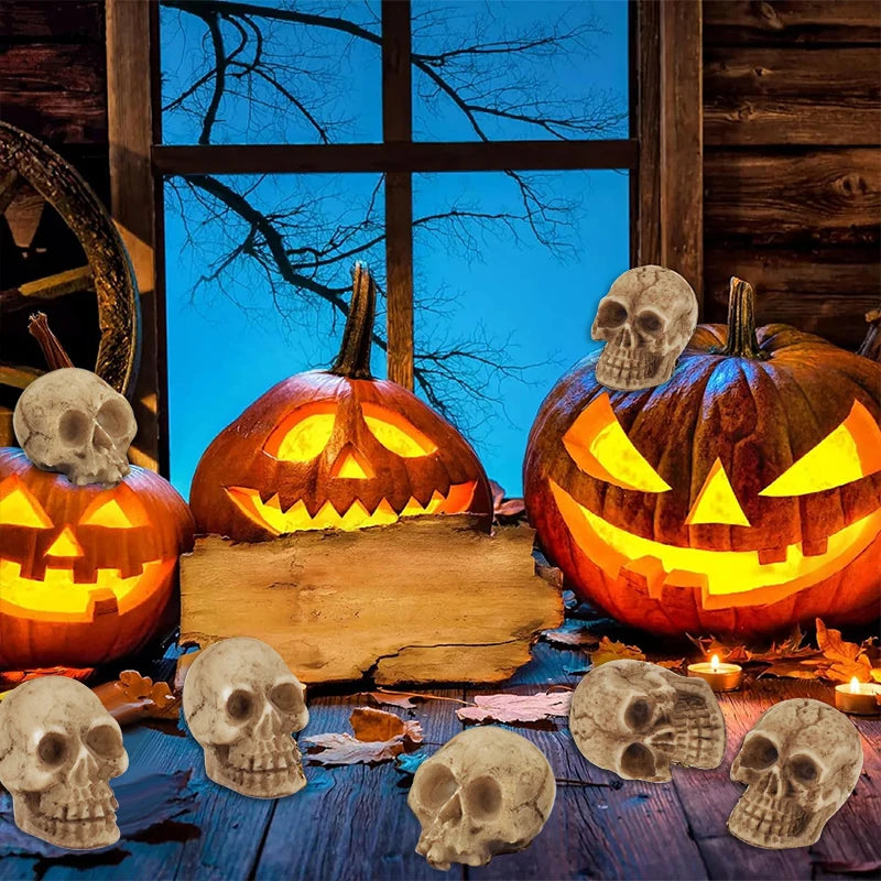 Halloween Mini Gothic Skull Decor- 20Pcs