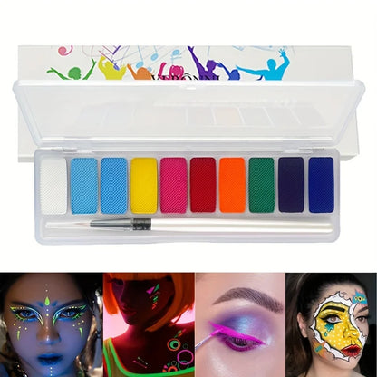 Fluorescent Neon Face and Body Painting Palette