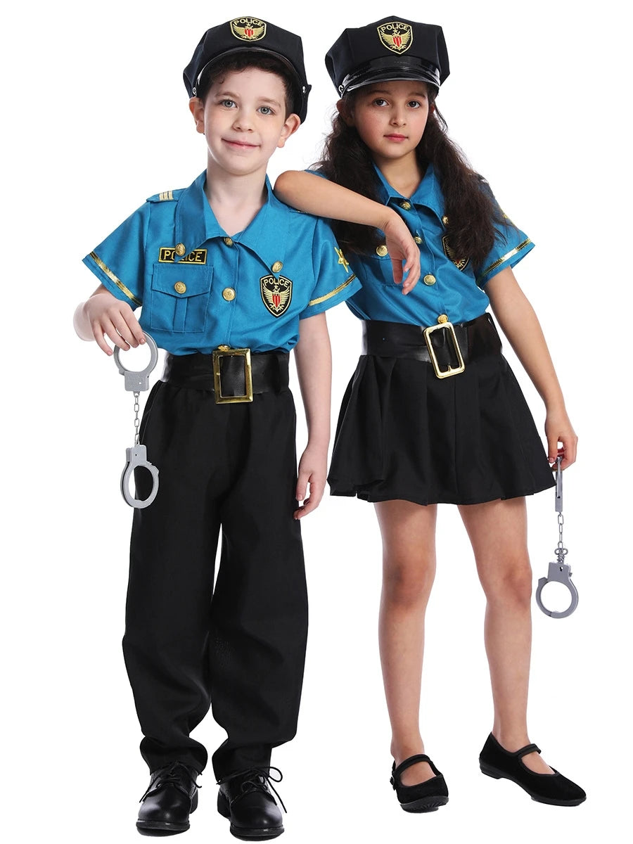 Kids Policeman Costume Set