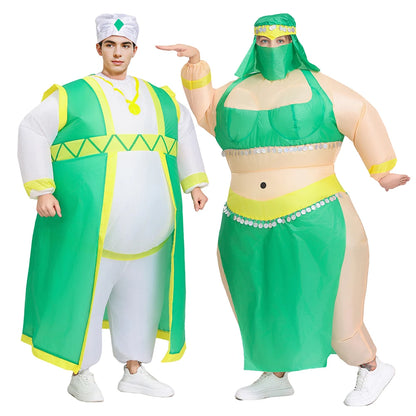 Adult Funny Sultan Dancer Inflatable Costume