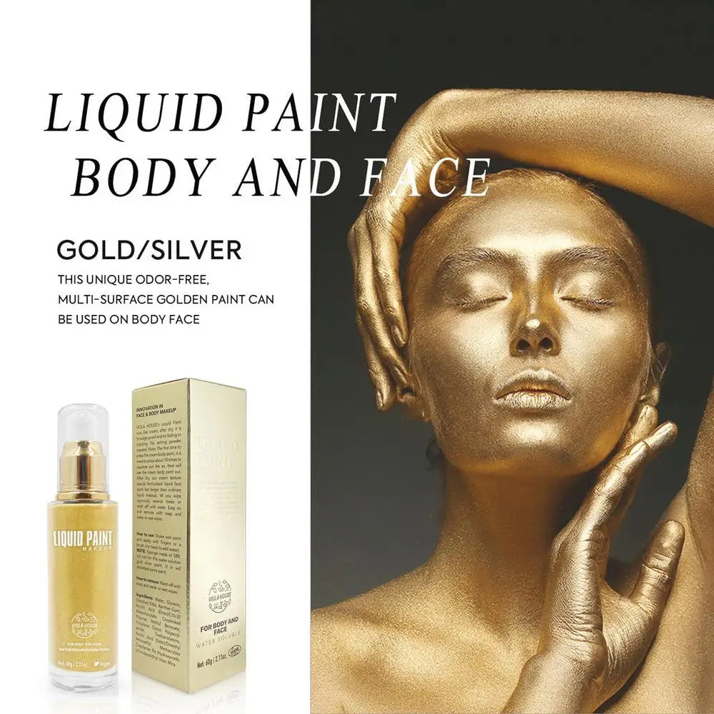 Gold Face and Body Pigment Cream