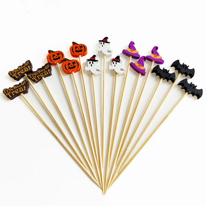 Halloween Disposable Bamboo Skewers