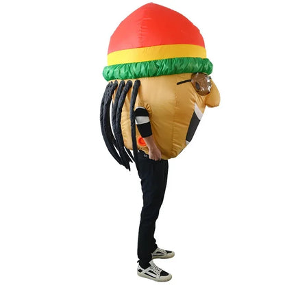 Adult Bob Marley Inflatable Costume