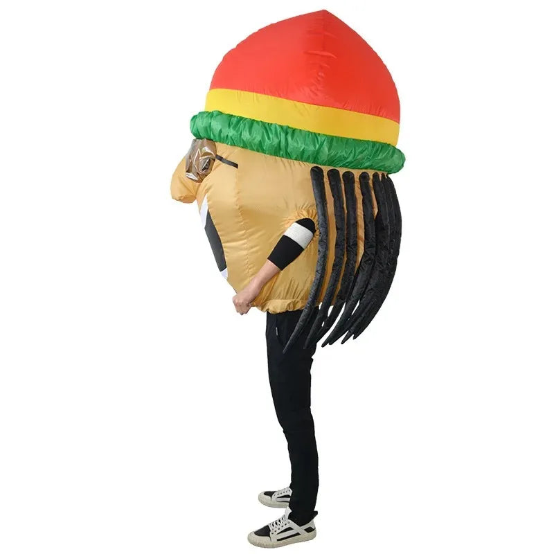 Adult Bob Marley Inflatable Costume