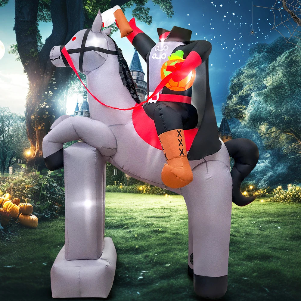 Headless Horseman Inflatable Decoration- 8ft