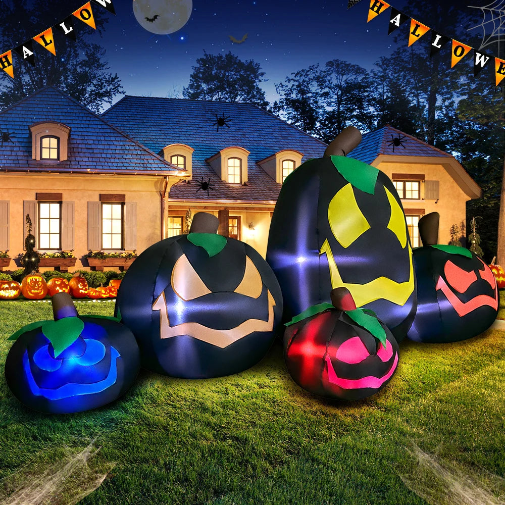 Haunted Pumpkins Inflatable Decoration